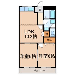 リバティハイツ広田の物件間取画像